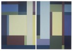 Formation I & Formation II (diptych) 2001 by Jennifer Goodman